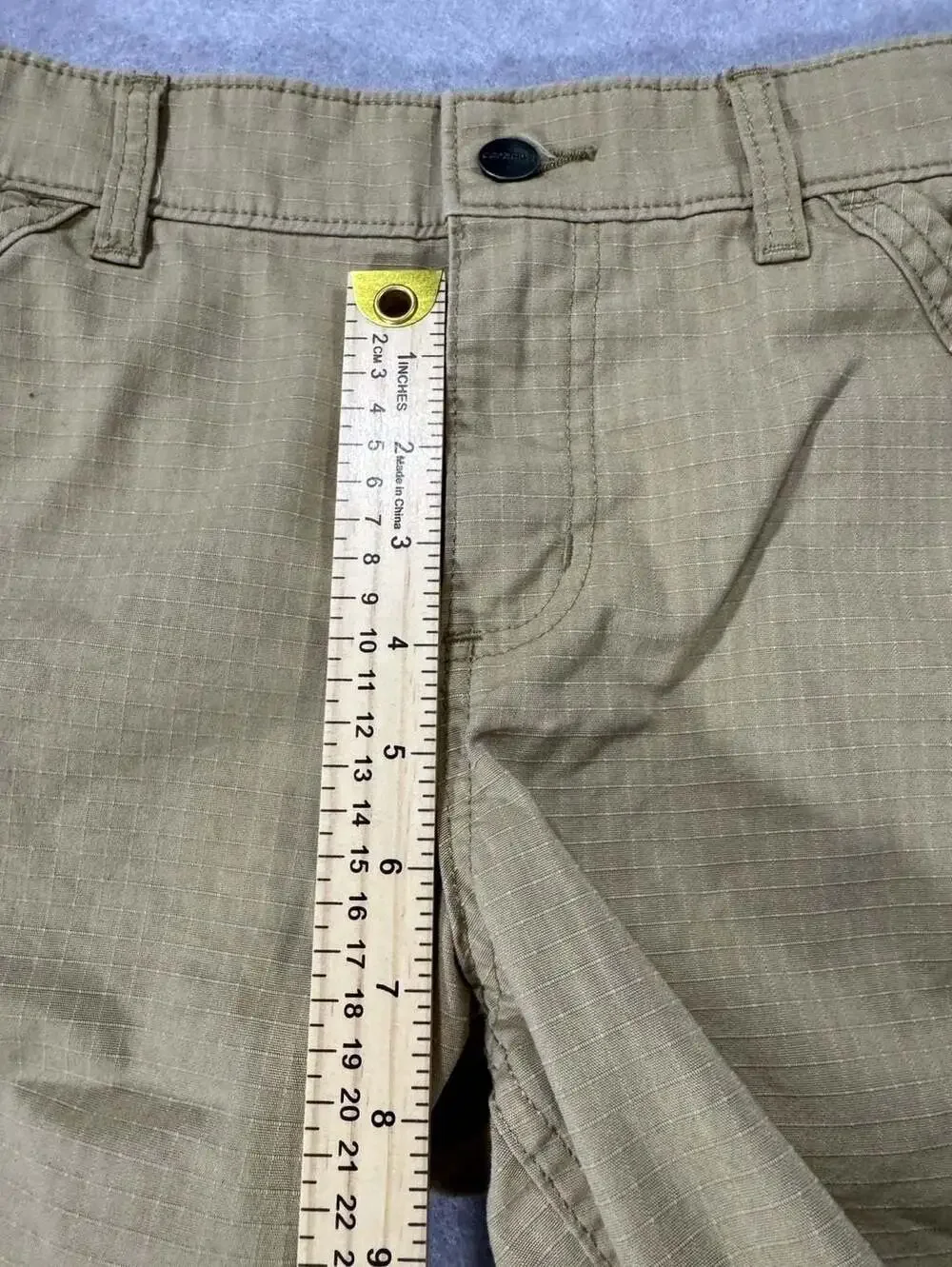 Carhartt Force Original Fit Work Short Size 4 Tan Ripstop